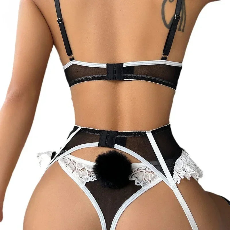 Lustful™ Lace Garter Set